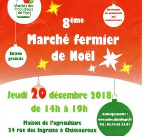 Marché fermier de Noel 2018-Chambre d'Agriculture