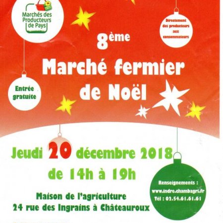 Marché fermier de Noel 2018-Chambre d'Agriculture