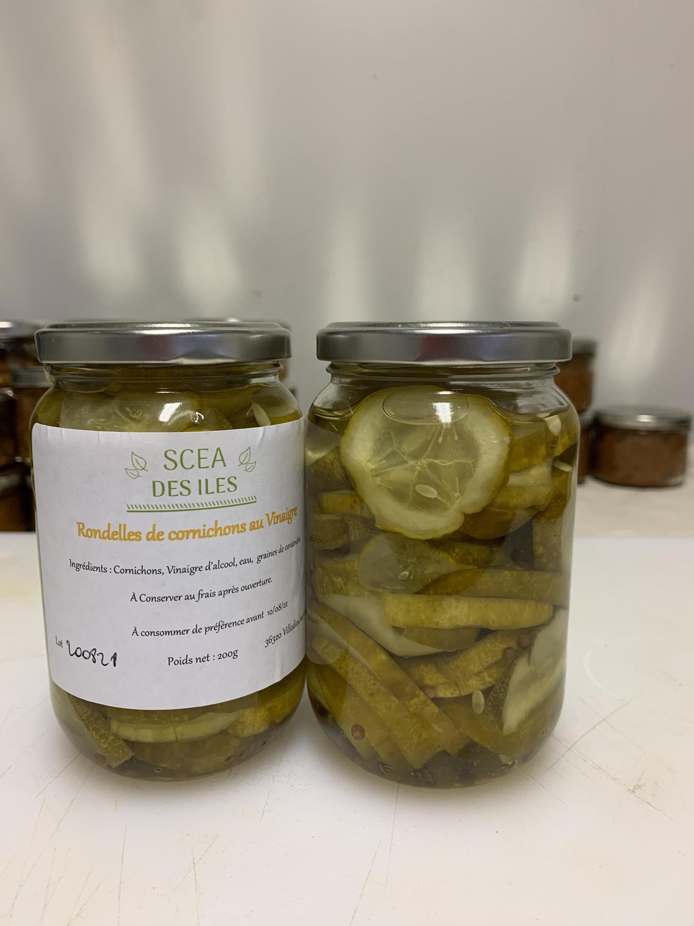 Cornichon en rondelles